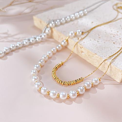 【並行輸入品】Kim Carrey 24K リアルゴールドメッキ S925シルバーネックレス 女性用 イニシャル上品なレイヤードネックレス レデ_4