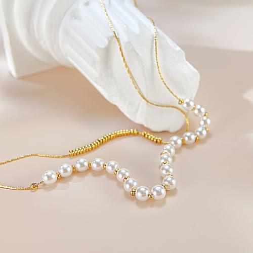 【並行輸入品】Kim Carrey 24K リアルゴールドメッキ S925シルバーネックレス 女性用 イニシャル上品なレイヤードネックレス レデ_7