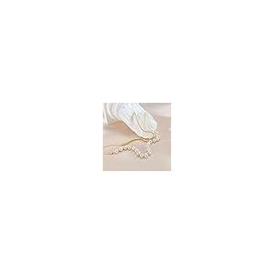 【並行輸入品】Kim Carrey 24K リアルゴールドメッキ S925シルバーネックレス 女性用 イニシャル上品なレイヤードネックレス レデ_8