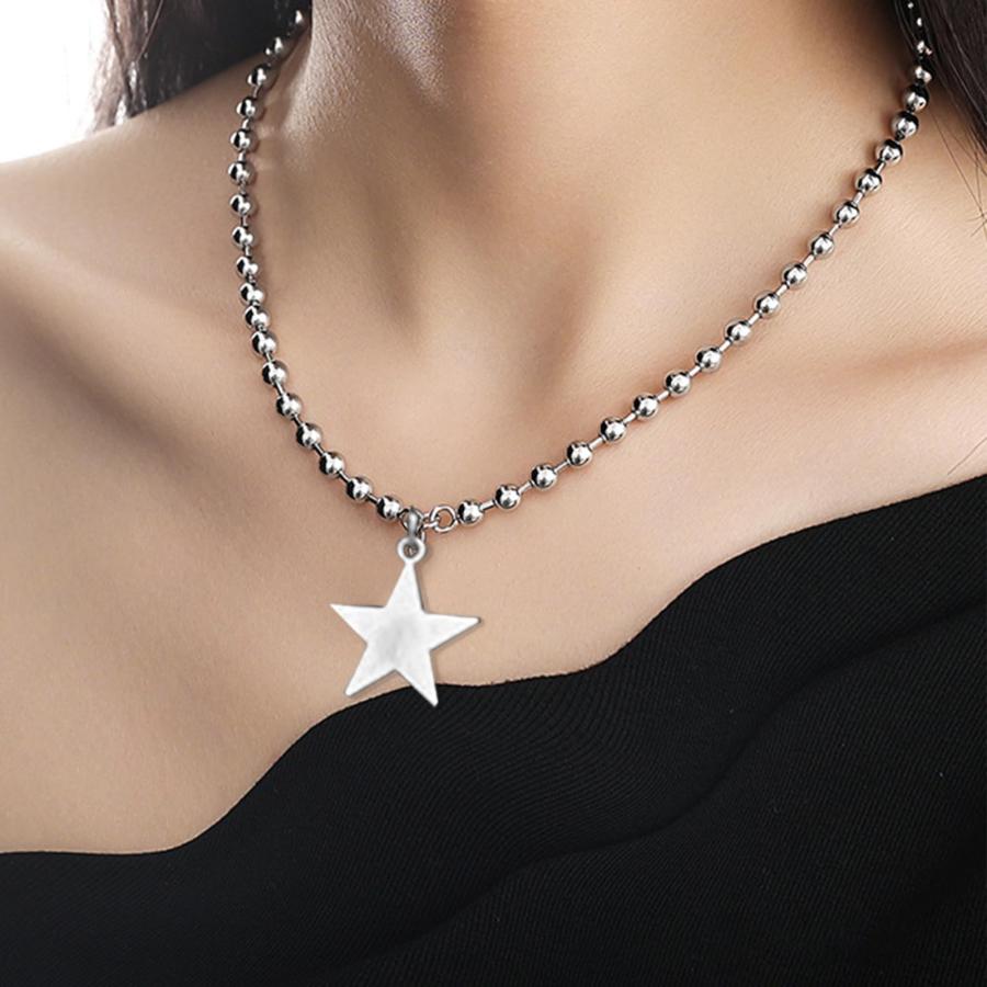 並行輸入品】Otxas シルバースターネックレス シルバーY2kネックレス