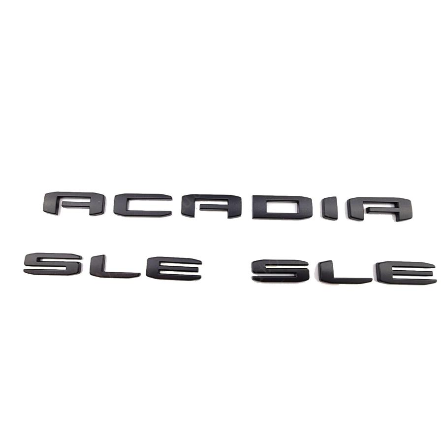 【並行輸入品】ドアリアテールゲート アカディア SLEエンブレム レターバッジ ネームプレート 交換用 5個 2020 2023 アカディア用_3