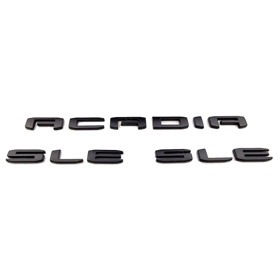 【並行輸入品】ドアリアテールゲート アカディア SLEエンブレム レターバッジ ネームプレート 交換用 5個 2020 2023 アカディア用_6