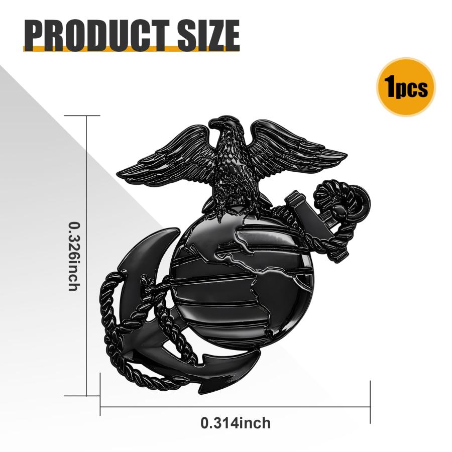 【並行輸入品】UGSHY 1 PC Car 3D Decorative Side Emblem, 3.1In x 3.2In Waterproの画像