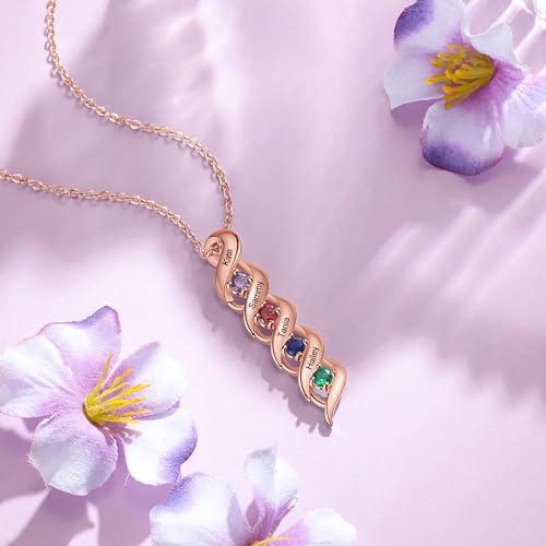 【並行輸入品】Jelafu 10K 14K 18K Rose Gold Necklace for Women Personalized Cus_7