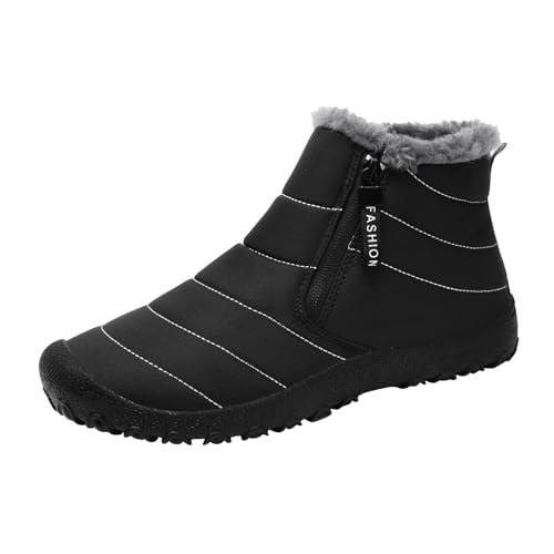 【並行輸入品】IWIHMIV Men Winter Shoes Lightweight Warm Snow Boots Outdoor Cot_1