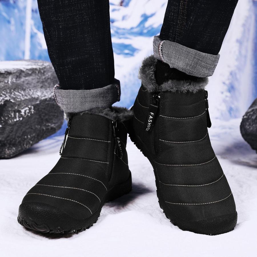 【並行輸入品】IWIHMIV Men Winter Shoes Lightweight Warm Snow Boots Outdoor Cot_6