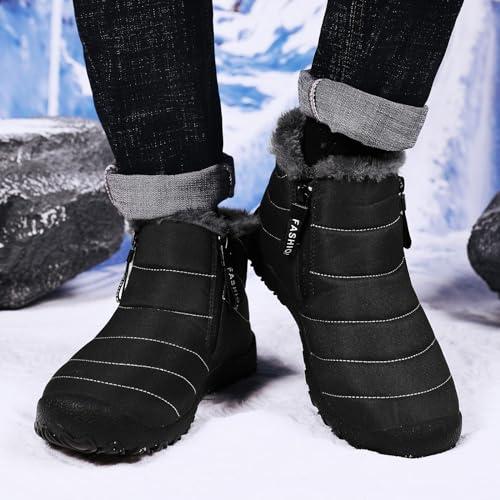【並行輸入品】IWIHMIV Men Winter Shoes Lightweight Warm Snow Boots Outdoor Cot_7
