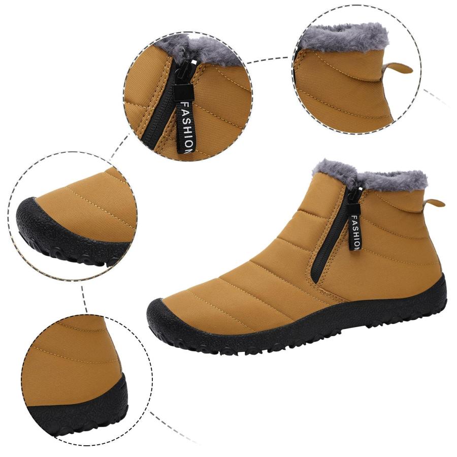 【並行輸入品】IWIHMIV Men Winter Shoes Lightweight Warm Snow Boots Outdoor Cot_9