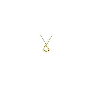 【並行輸入品】OUTANG 10K 14K 18K Solid Gold Personalized Intertwined Hearts Neの画像