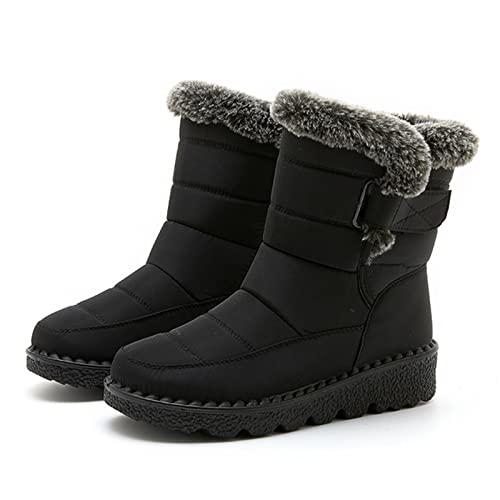 【並行輸入品】Zrayuler Womens Winter Snow Boots With Warm Fur Lining Comfortab_1