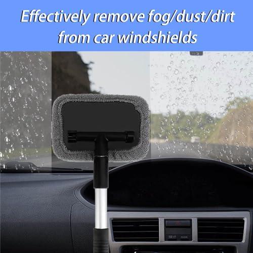 【並行輸入品】カークリーニングウィンドウツール フロントガラスクリーナー マイクロファイバークロス&伸縮ハンドル フロントガラスクリーニングツー |  | 07