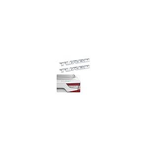 【並行輸入品】2PCS Turbo Letter Car Emblem,Metal Car Decals 3D Car Stickers foの画像