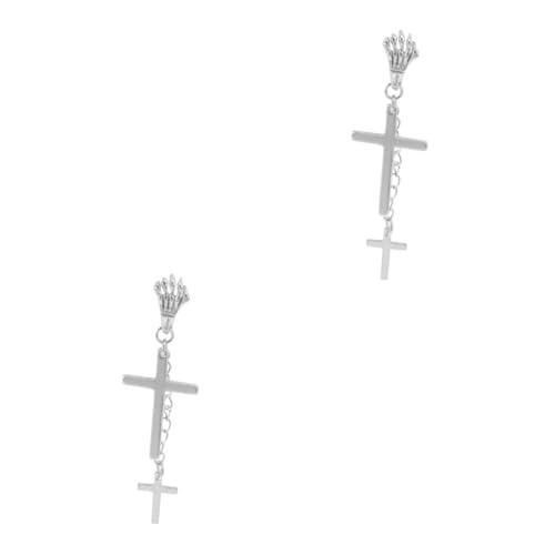 NOLITOY 2 Pcs Cross Earrings Crucifix Drop Earrings Cross Dangle 並行輸入品｜best-style｜02