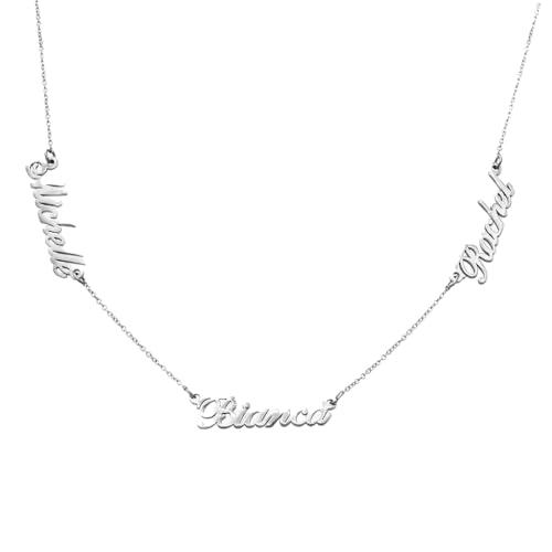 【並行輸入品】Oak&Luna   Personalized Heritage Diamond Multiple Name Necklaceの画像