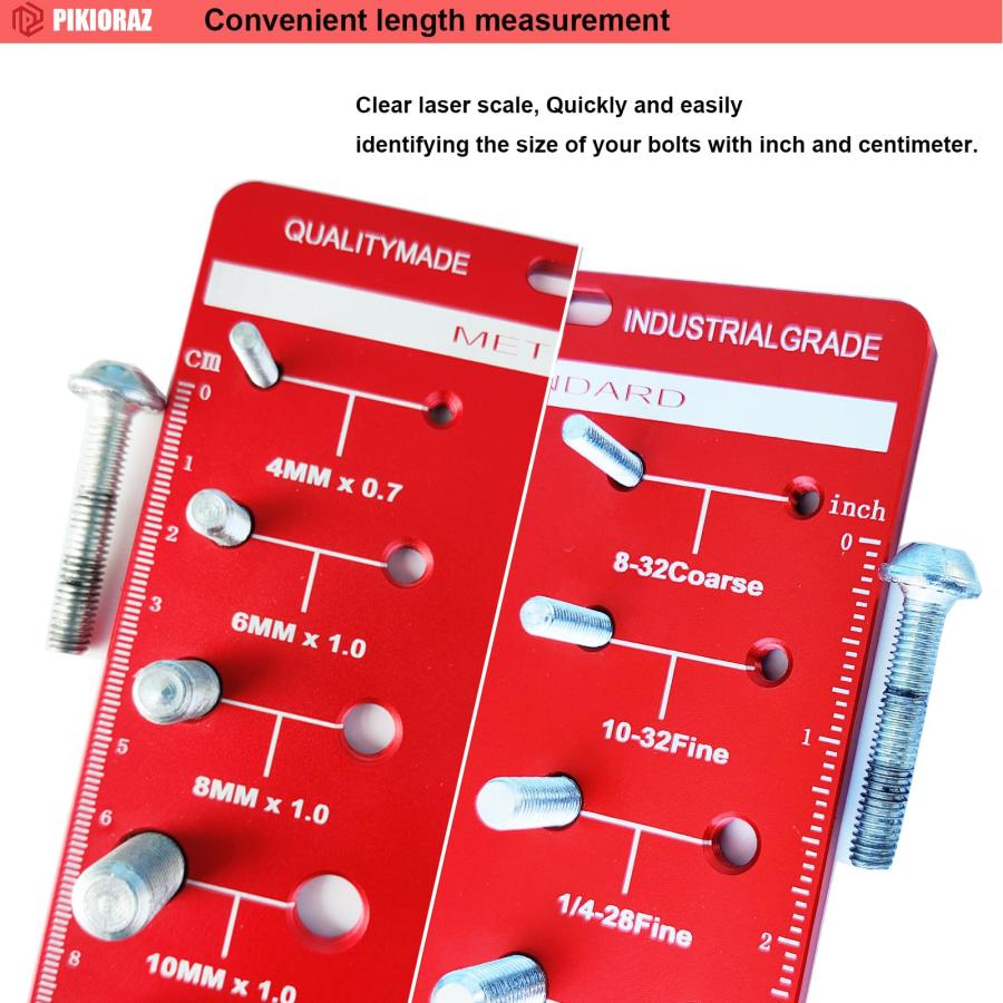 確認₍ᐢ.ˬ.ᐢ₎▷◁.。 並行輸入品】Pikioraz 28 ナットとボルトスレッドチェッカー