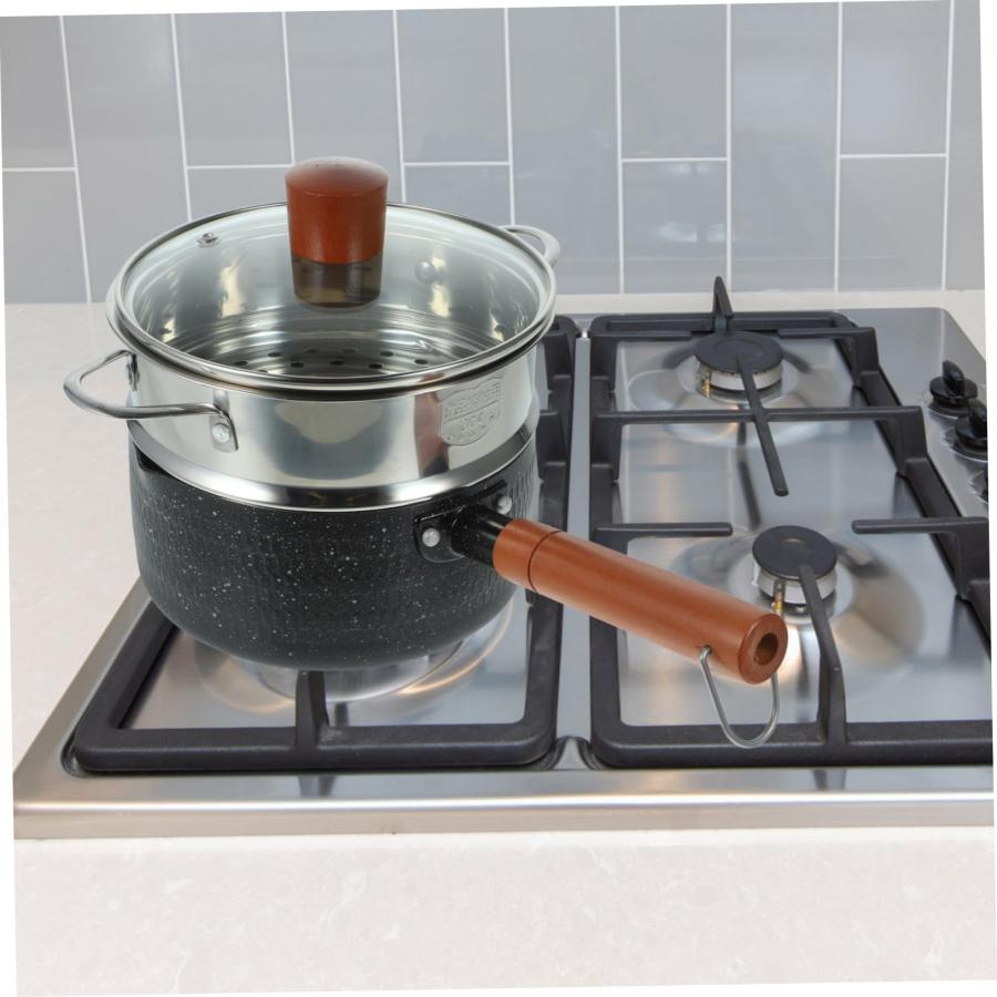 【並行輸入品】BRIGHTFUFU 1 Set small pot with lid Enamel basin kitchen utensilの画像