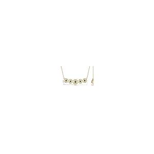 【並行輸入品】Natural Emerald Bar Necklace For Women， Emerald Contemporary Pen