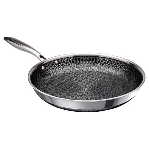 【並行輸入品】Hell’s Kitchen 5 Piece Tri Clad Hybrid Cookware Set, 11 Inch Fry_4