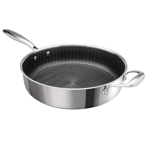 【並行輸入品】Hell’s Kitchen 5 Piece Tri Clad Hybrid Cookware Set, 11 Inch Fry_7