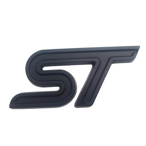 【並行輸入品】STカーエンブレム 3Dレーシングデカール スポーツターボバッジ 交換用 Focus Fiesta Edge用 1個 (ブラック)の画像
