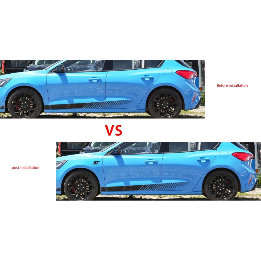 【並行輸入品】STカーエンブレム 3Dレーシングデカール スポーツターボバッジ 交換用 Focus Fiesta Edge用 1個 (ブラック)の画像