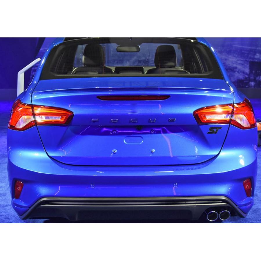 【並行輸入品】STカーエンブレム 3Dレーシングデカール スポーツターボバッジ 交換用 Focus Fiesta Edge用 1個 (ブラック)の画像