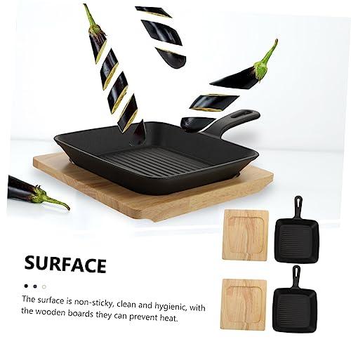 【並行輸入品】Zerodeko 1 Set Teppanyaki Plate Marble Coated Pan Steak Bacon Paの画像