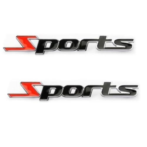 【並行輸入品】Yandier 2pcs 3D Metal Sports Emblem Logo Stickers Decal car Doorの画像