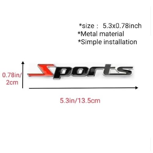 【並行輸入品】Yandier 2pcs 3D Metal Sports Emblem Logo Stickers Decal car Doorの画像