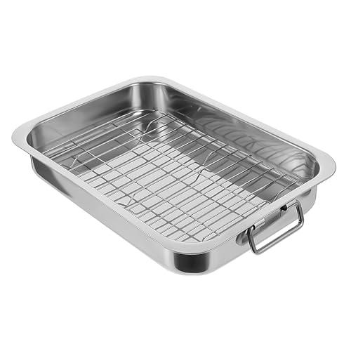 【並行輸入品】BESTOYARD 1 Set Stainless Steel Bakeware Non Stick Roasting Panの画像