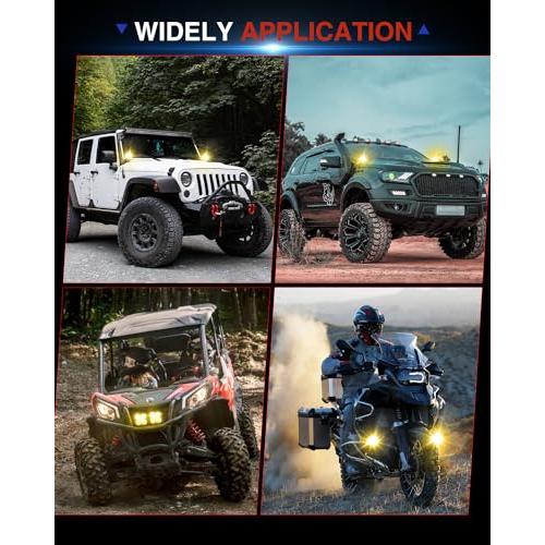 【並行輸入品】BraveWAY 3 inch Fog Lamps for Offroad Trucks Motorcycle Pickup Uの画像