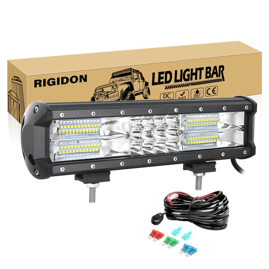 RIGID　LEDバーライト＆スポットライト　ハーネス＆ブラケット付き RIGID LEDバーライト＆スポットライト ハーネス＆ブラケット付き