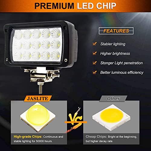 【並行輸入品】JASLITE 2PACK 6.3\" 45W 5500LM Heavy Duty High Powered LED Work Lの画像