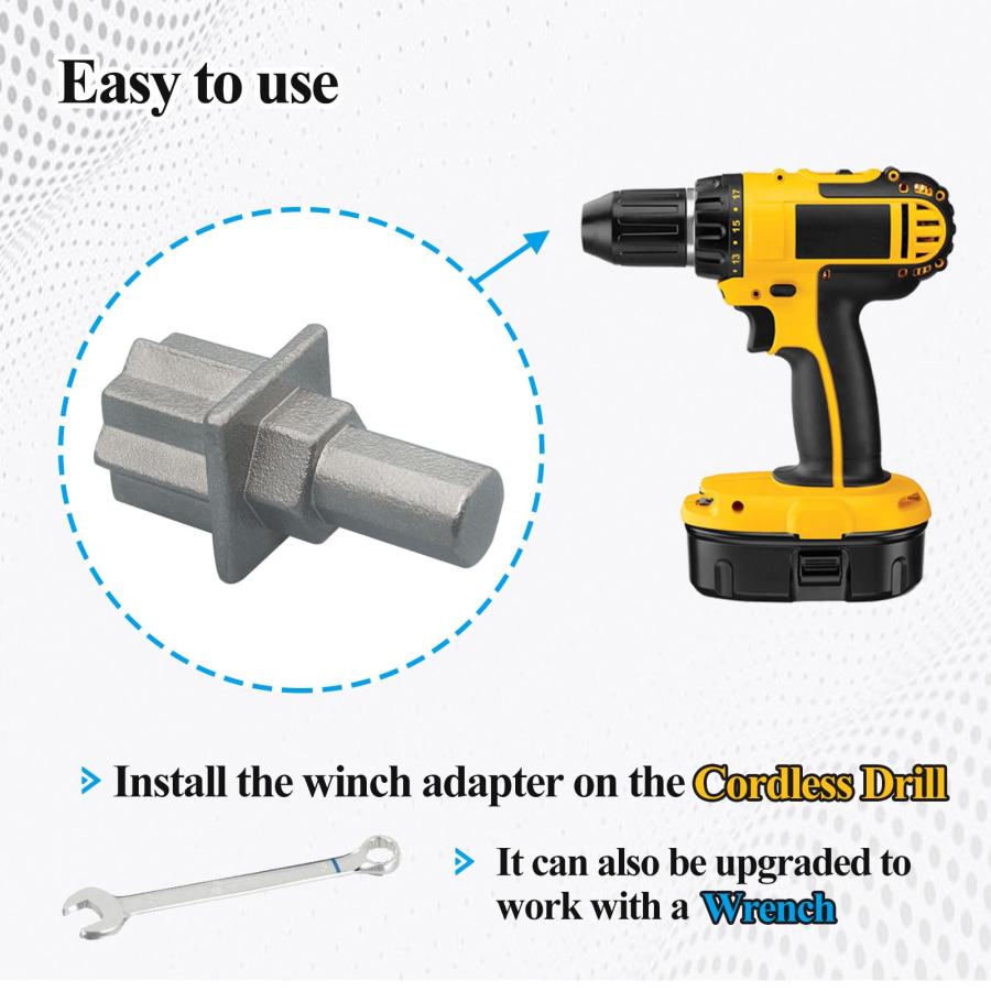 【並行輸入品】Ebrmeiwo 7431 セーリング コードレス ドリルとウインチアダプター 電動ウィンチに変換 Ebrmeiwo 7431 S |  | 09