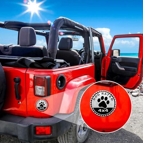 【並行輸入品】犬用バッジ 定格カーエンブレム 4 x 4 メタル自動車バッジ 3Dメタルカーエンブレム デカール ステッカー ジープ ラングラーの画像