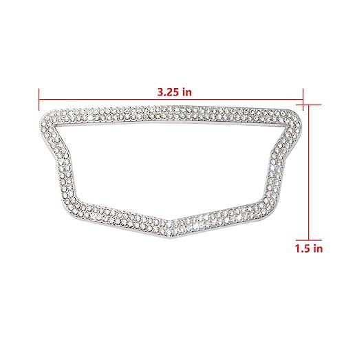 【並行輸入品】Cinkenyo Bling Crystal Emblem Compatible for Cadillac, Diamond Cの画像