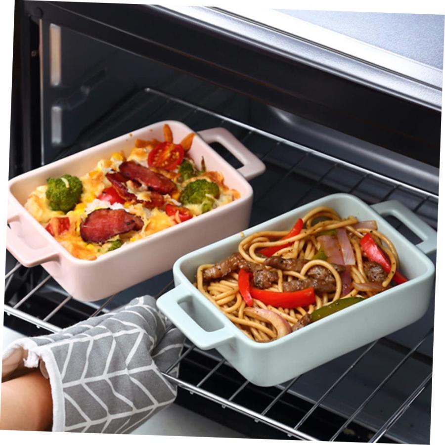 【並行輸入品】Zerodeko 1 Pc Ceramic Bakeware Non Stick Baking Pan Green Dinnerの画像