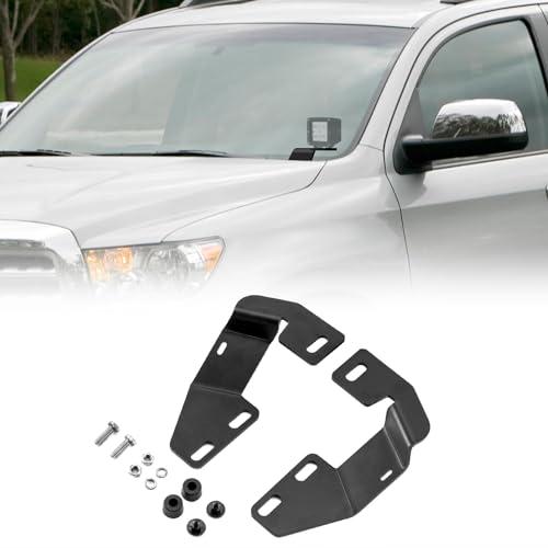 【並行輸入品】WeiSen Hood Hinge Ditch Light Bar Mount Bracket for Auxiliary Of