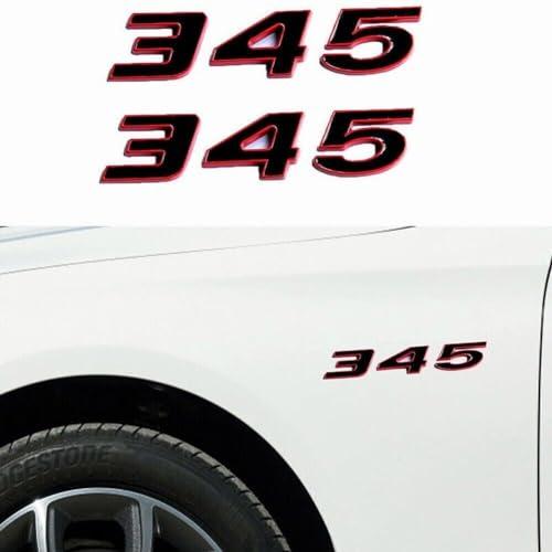 【並行輸入品】Pair 345 Emblem Side Rear Fender Badge Body Sticker Decal Logo Nの画像