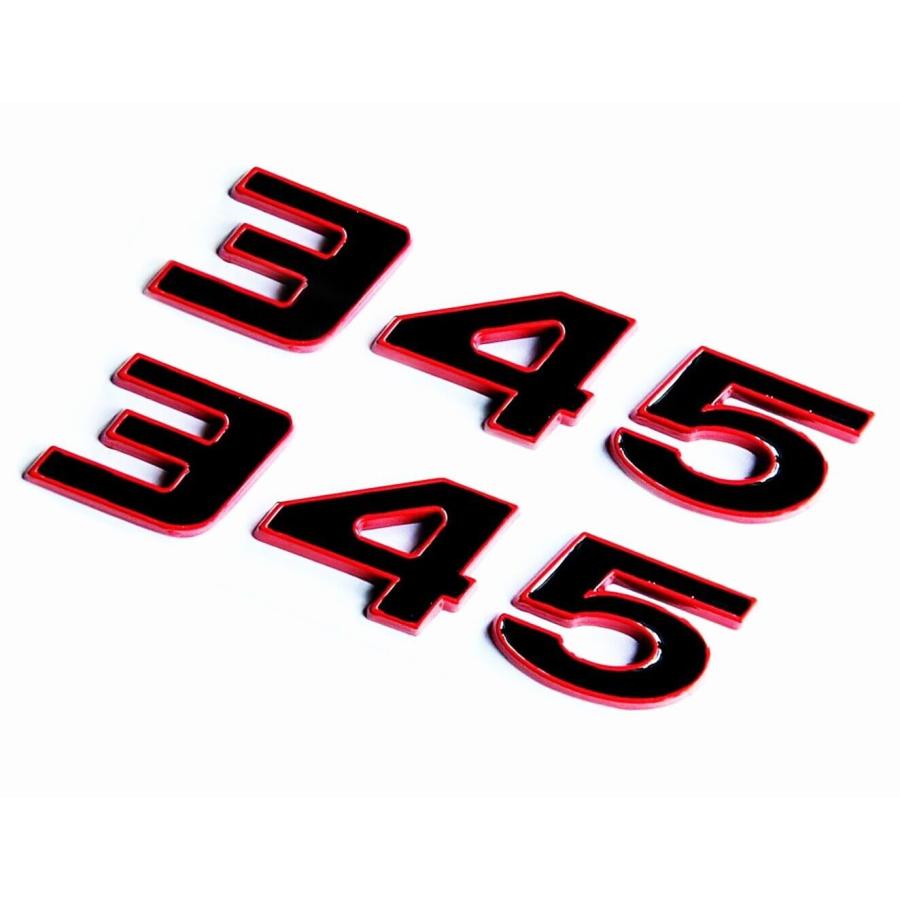 【並行輸入品】Pair 345 Emblem Side Rear Fender Badge Body Sticker Decal Logo Nの画像