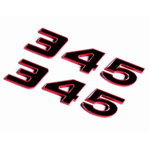 【並行輸入品】Pair 345 Emblem Side Rear Fender Badge Body Sticker Decal Logo Nの画像