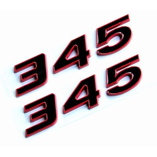 【並行輸入品】Pair 345 Emblem Side Rear Fender Badge Body Sticker Decal Logo Nの画像