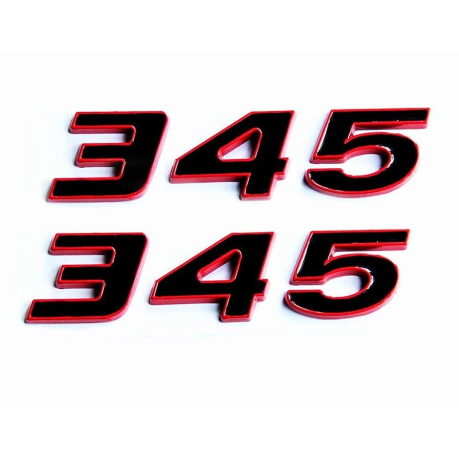 【並行輸入品】Pair 345 Emblem Side Rear Fender Badge Body Sticker Decal Logo Nの画像