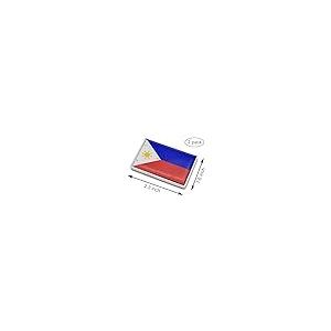 【並行輸入品】2 Pcs 3D Philippines Filipinos Flag Metal Car Stickers Chrome Deの画像