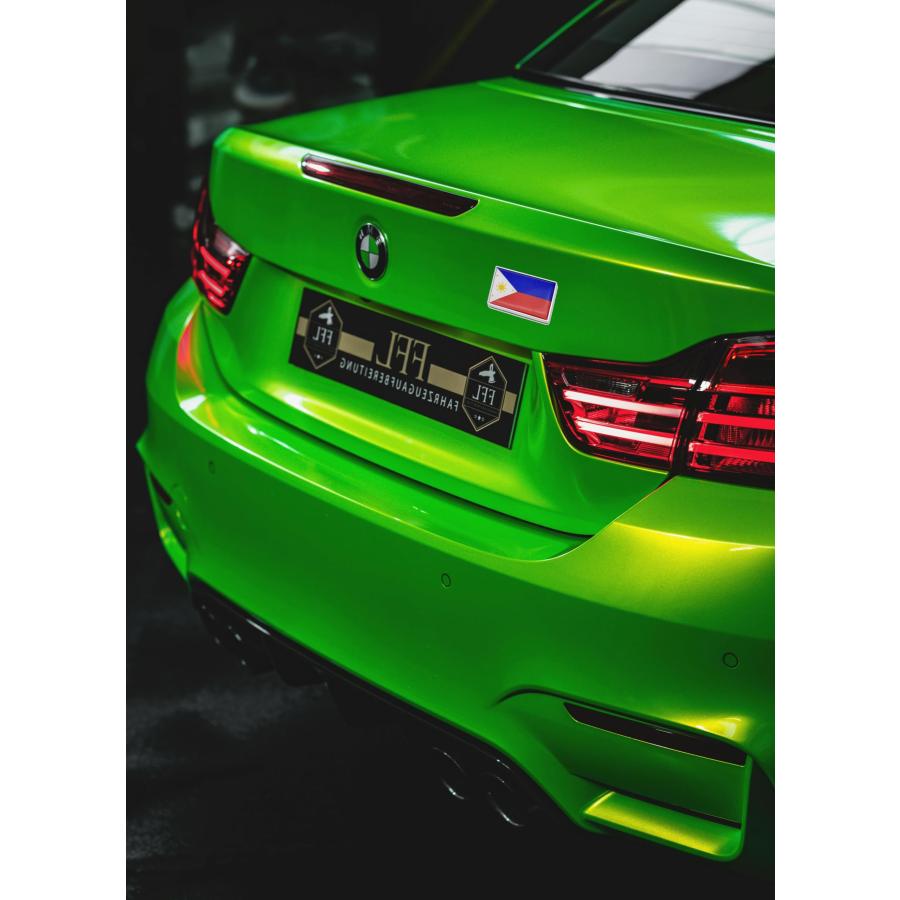 【並行輸入品】2 Pcs 3D Philippines Filipinos Flag Metal Car Stickers Chrome Deの画像