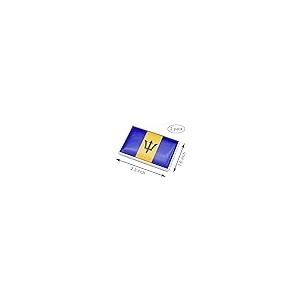 【並行輸入品】2 Pcs 3D Barbados Barbadians Flag Metal Car Stickers Chrome Decaの画像