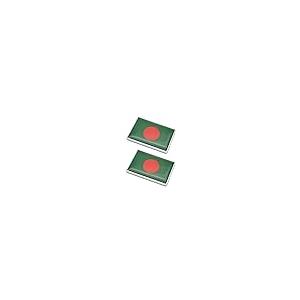 【並行輸入品】2 Pcs 3D Bangladesh Bangladeshis Flag Metal Car Stickers Chromeの画像