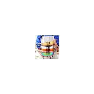 【並行輸入品】TEIDEA Cooking Set Stainless Steel Soup Pot Household Induction_5