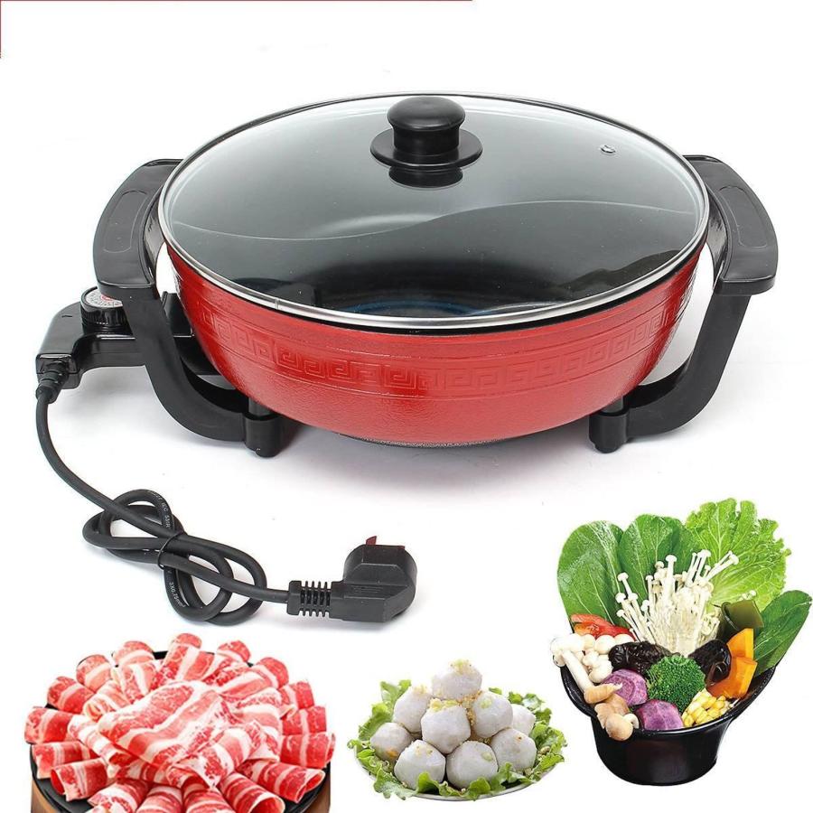 【並行輸入品】TEIDEA Cooking Set Electric Hot Pot Non stick Thicken Home Kitch_3