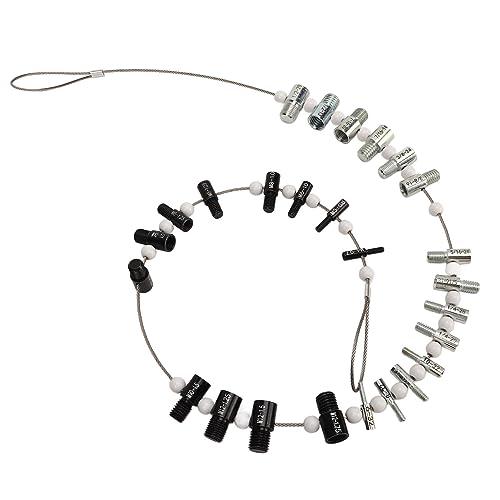 and Bolt Thread Checker,26 Pcs Set Nut and Bolt Thread Gauge 並行輸入品 【モーター】